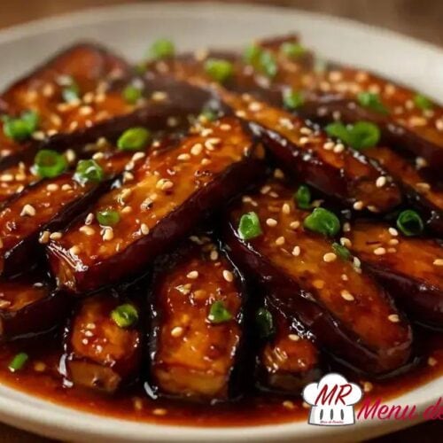 Berinjela chinesa apimentada