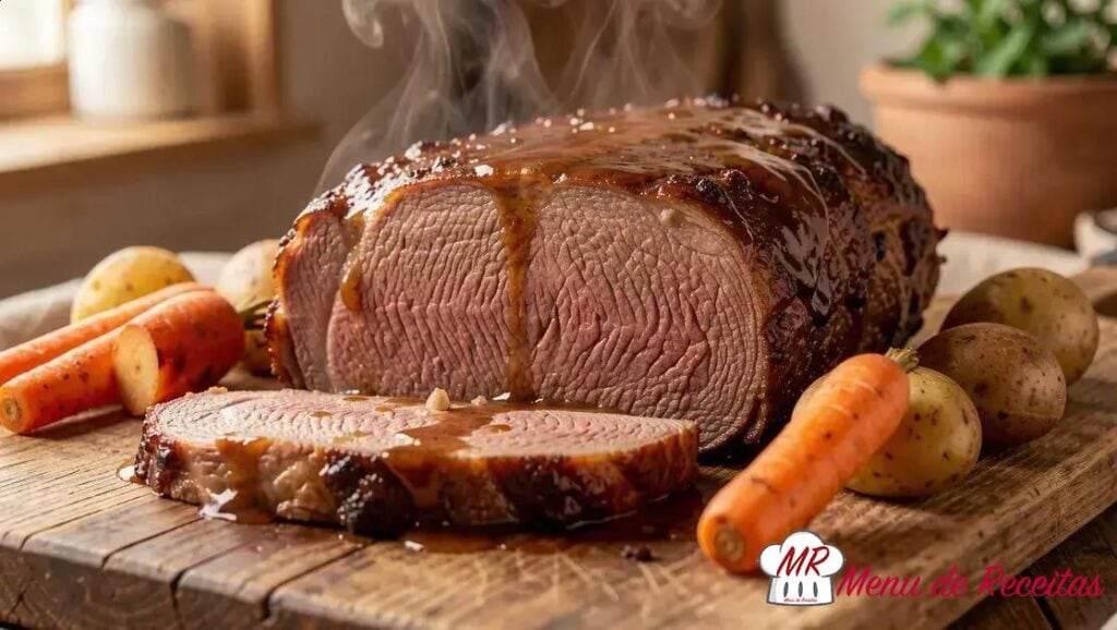 Carne assada na pressão