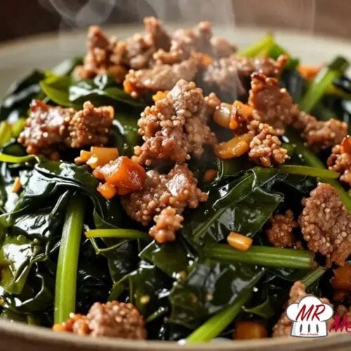 Carne moída com couve