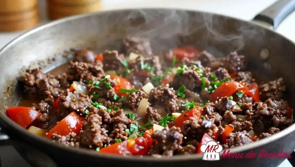 Carne moída temperada