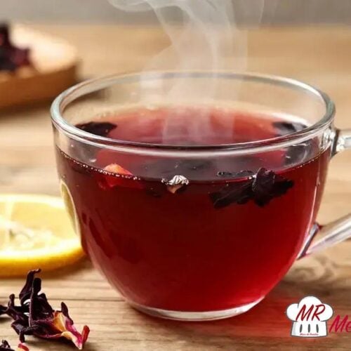 Chá de hibisco quente