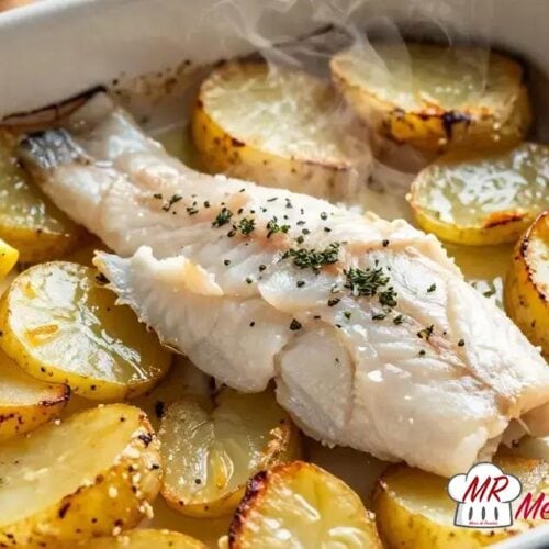 Peixe ao forno com batatas