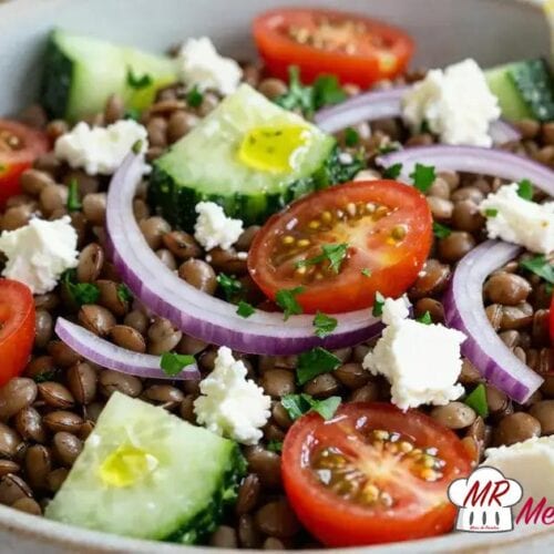 Salada de lentilha fria