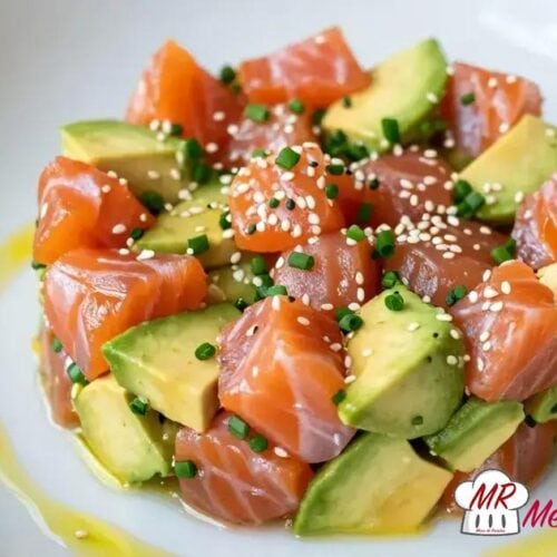 Tartar de salmão com abacate