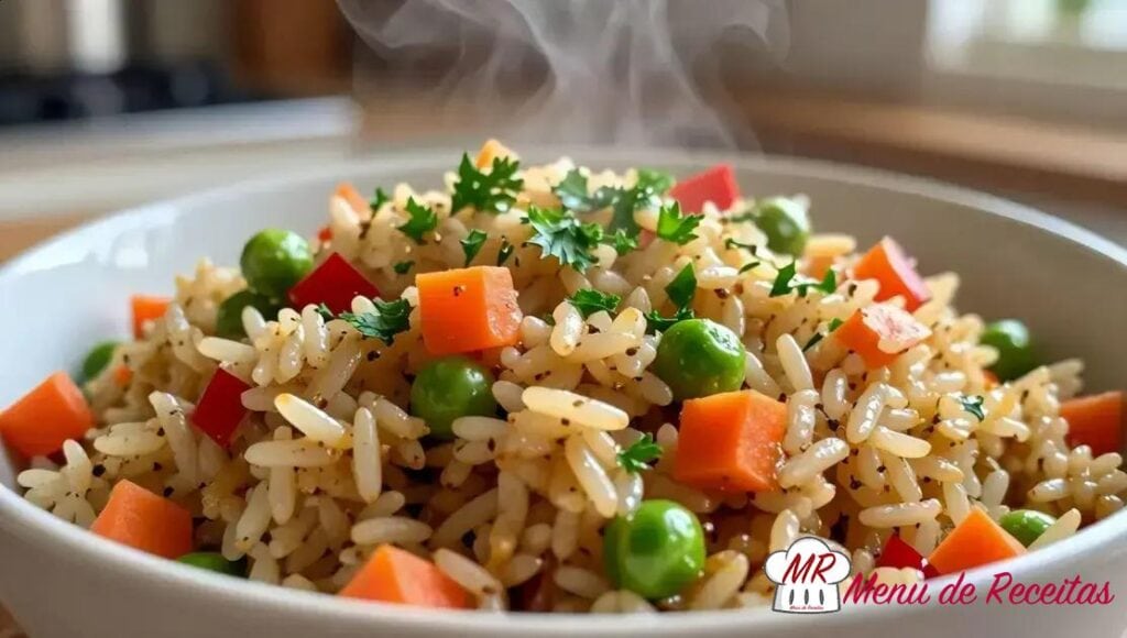 Arroz vegano temperado