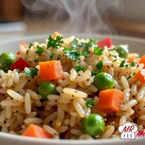 Arroz vegano temperado
