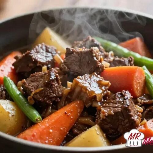 Carne de panela com legumes