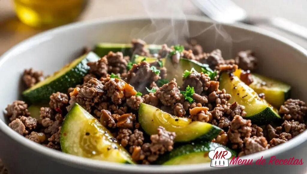 Carne moída com abobrinha