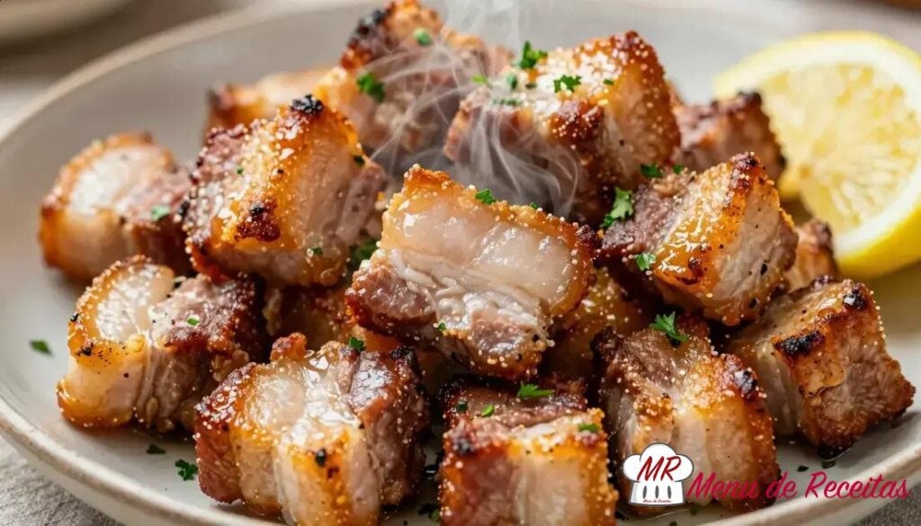 Carne suína crocante na Air Fryer