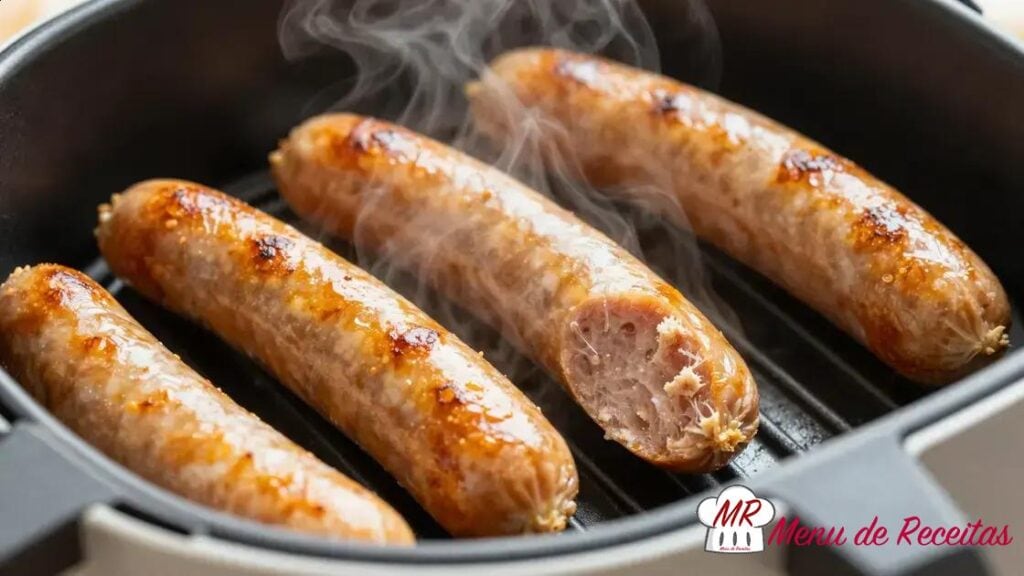 Linguiça dourada na Air Fryer