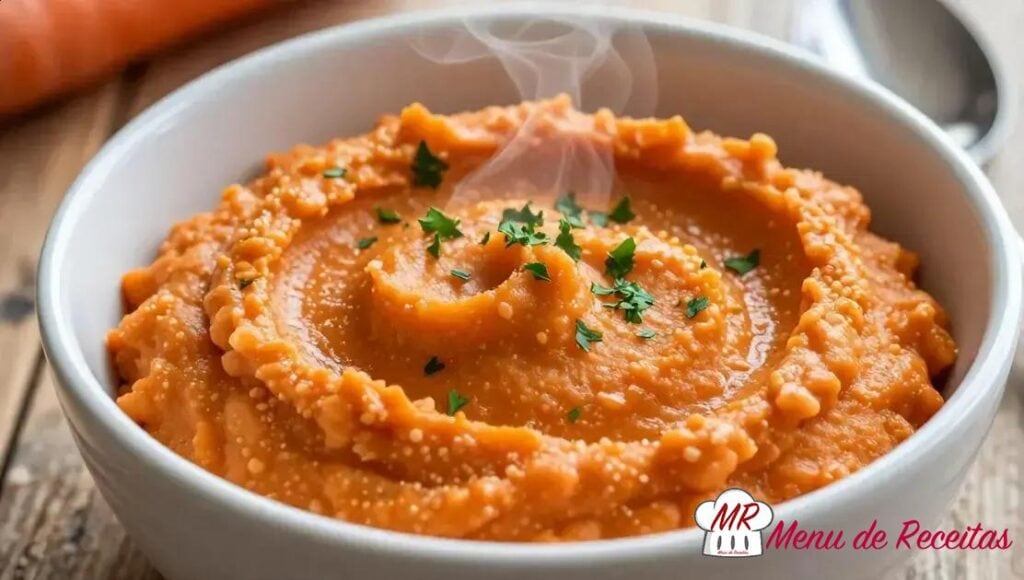 Purê de cenoura