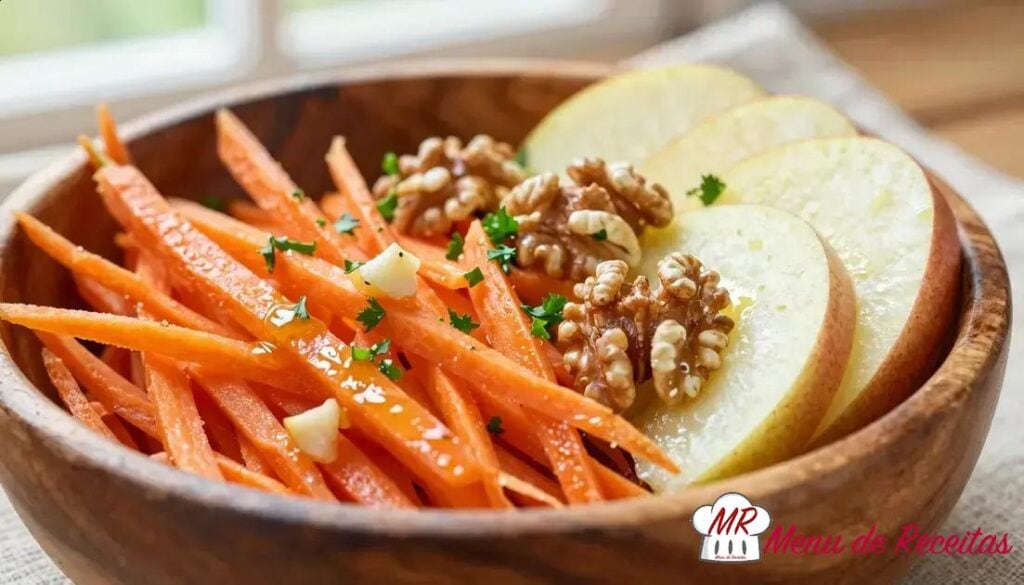 Salada de cenoura e maçã