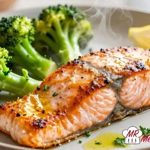 Salmão com brócolis