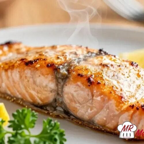 Salmão grelhado simples
