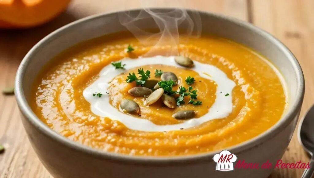 Sopa de abóbora vegana