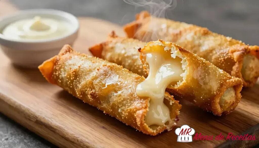 Tequeños recheados com queijo