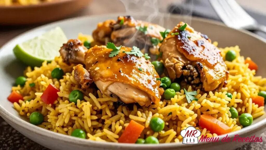 Arroz com frango peruano