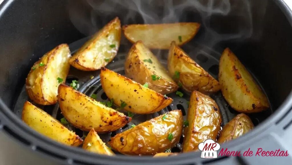 Batata com páprica crocante na Air Fryer