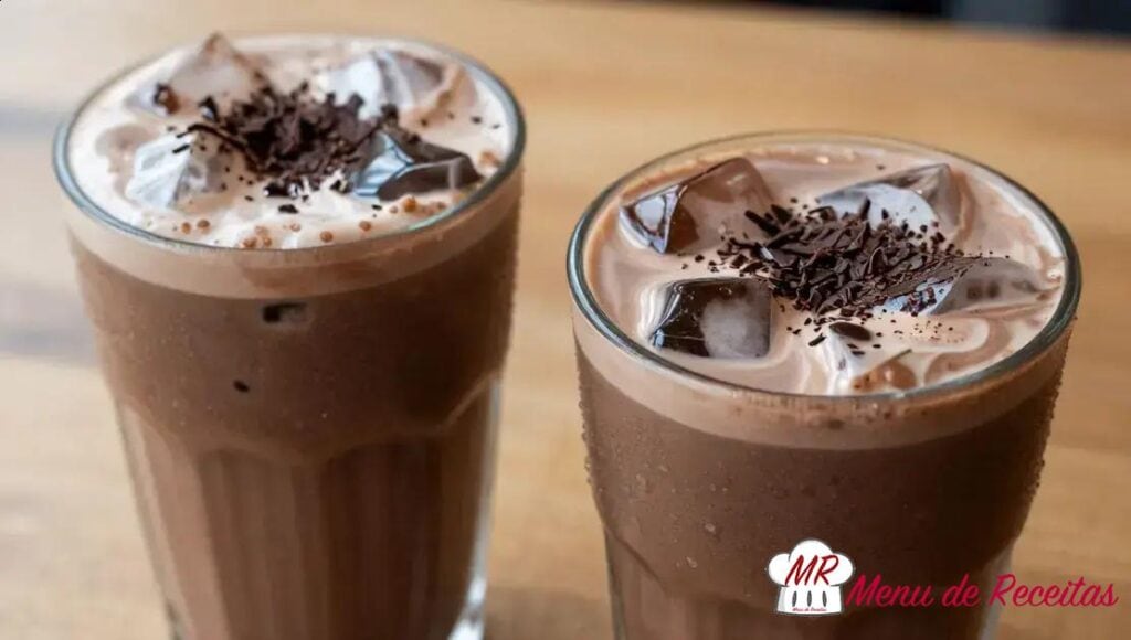 Café gelado com chocolate