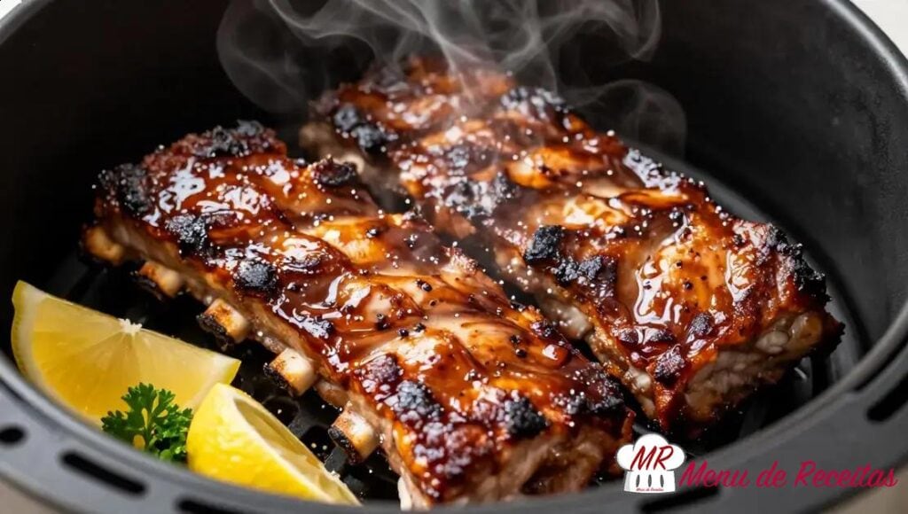 Costelinha ao barbecue na Air Fryer