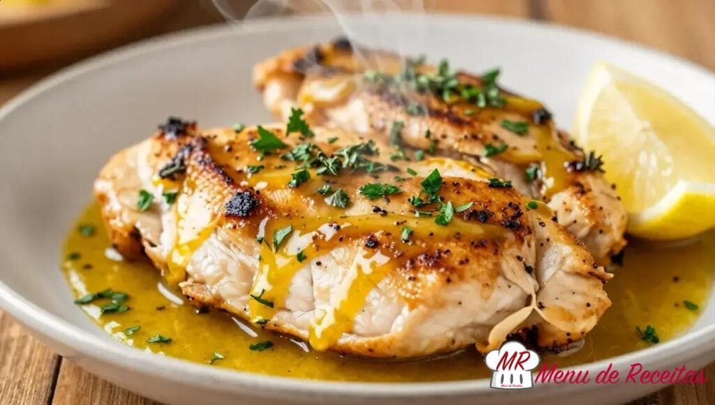 Frango ao molho de mostarda e ervas