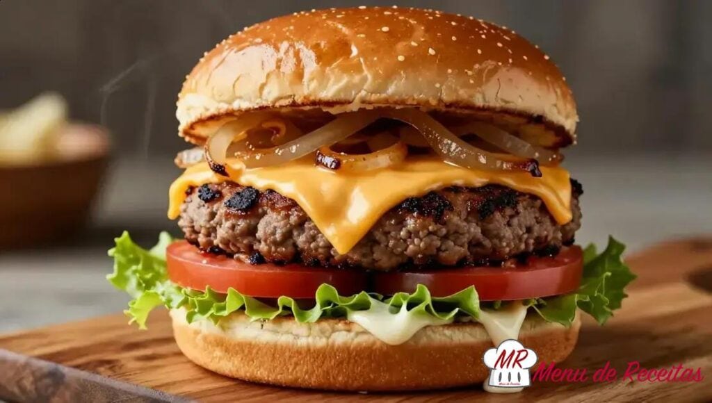 Hambúrguer vegano caseiro