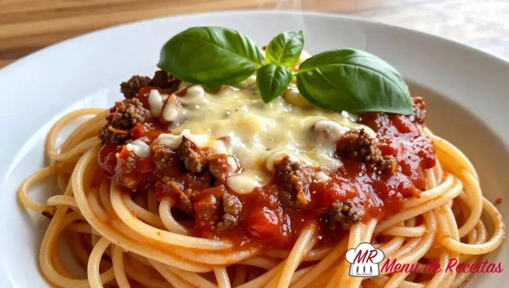 Macarrão com molho de carne