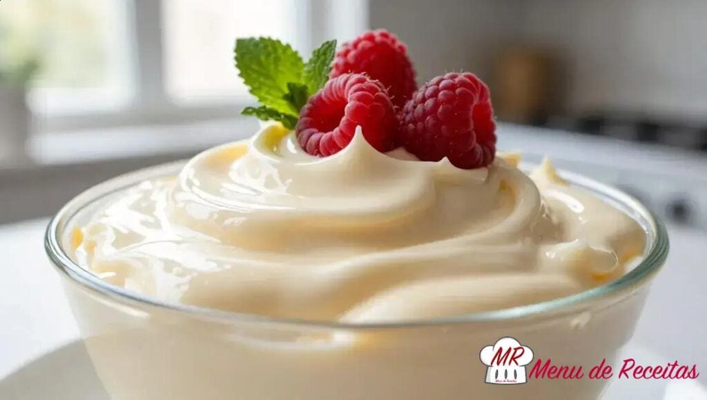 Mousse de chocolate branco