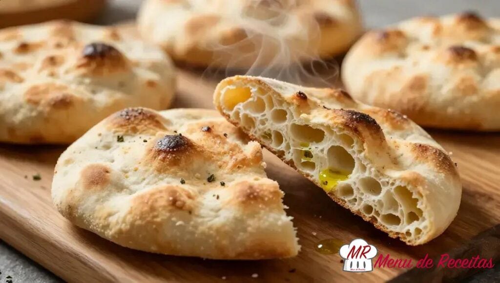 Pão pita caseiro