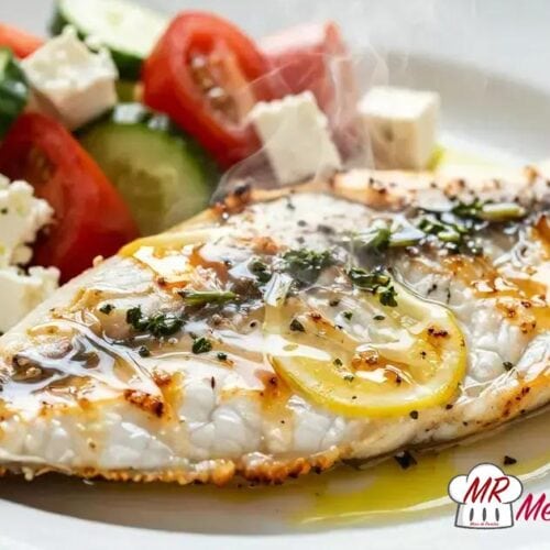Peixe grelhado grego