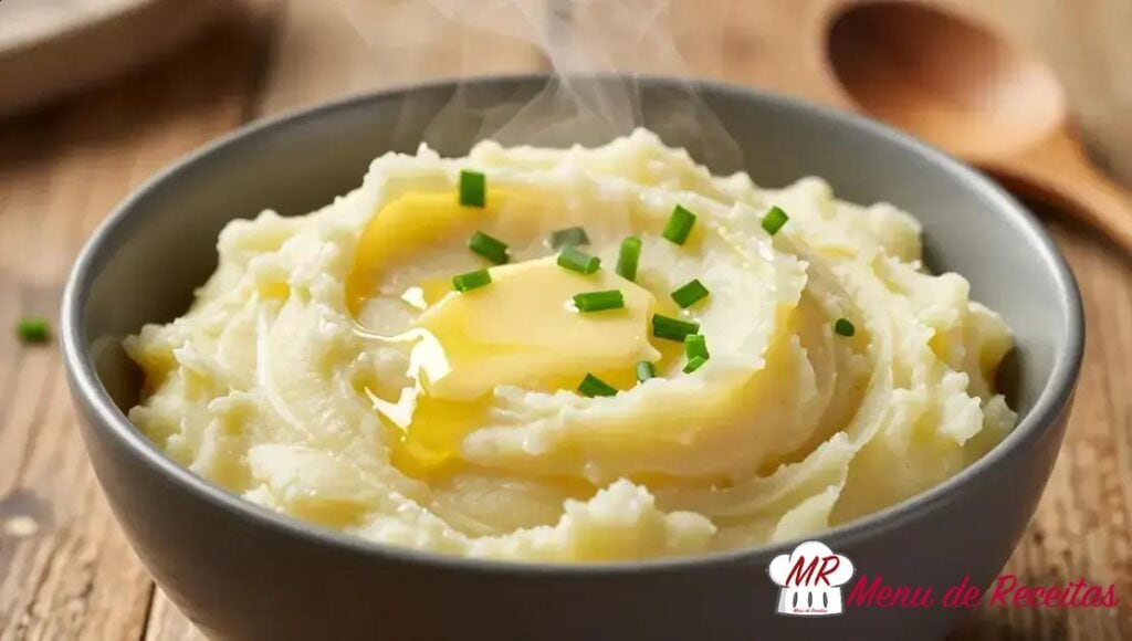Purê de batata com manteiga