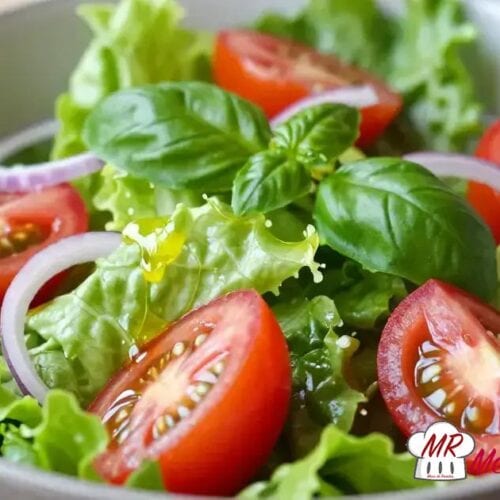 Salada de alface com tomate
