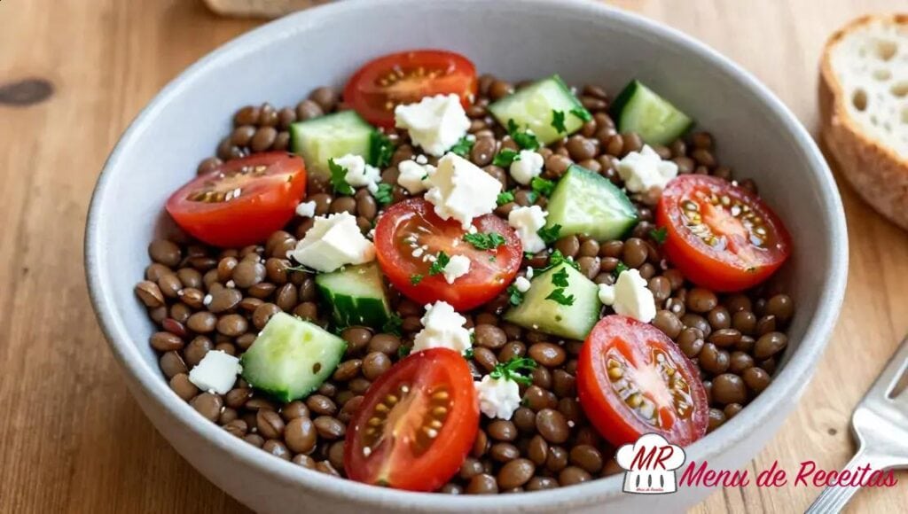 Salada de lentilhas francesa