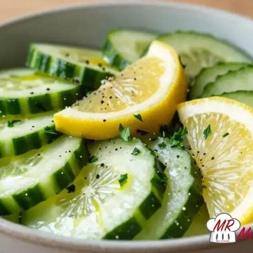 Salada de pepino com limão