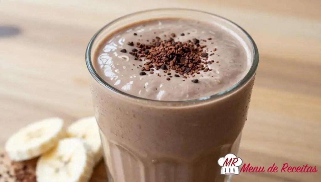 Smoothie de banana com cacau