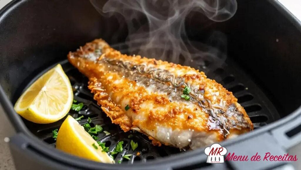 Tilápia crocante na Air Fryer