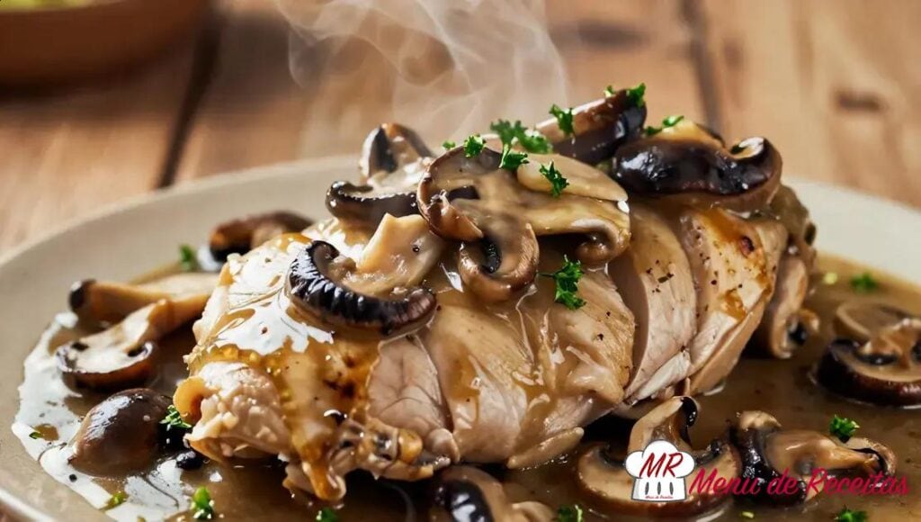 Frango ao molho de cogumelos