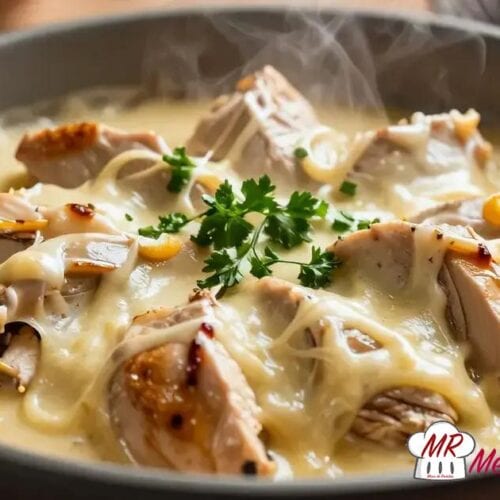Frango com creme de queijo