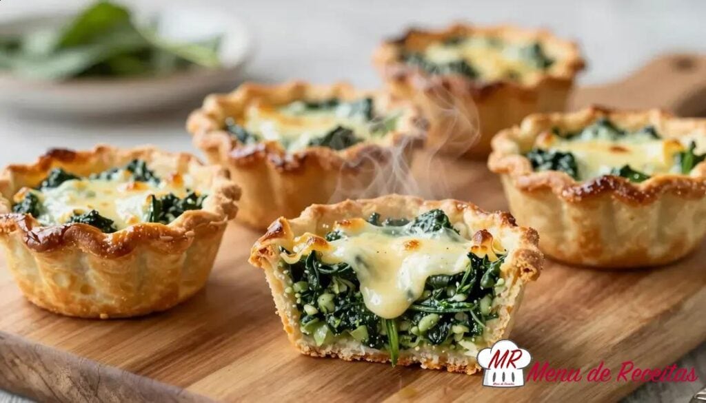 Mini quiche de espinafre