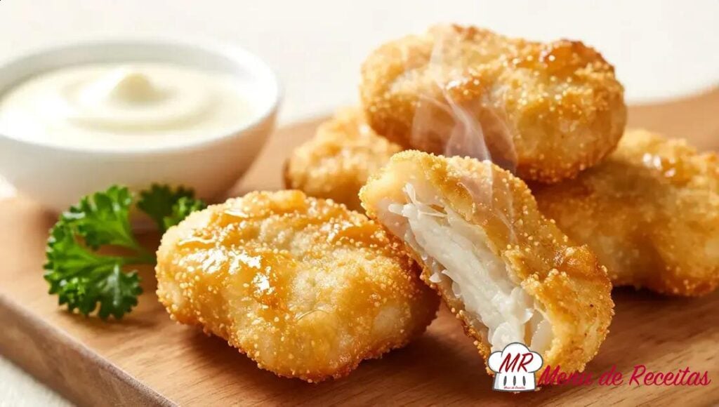 Nuggets caseiros crocantes na Air Fryer