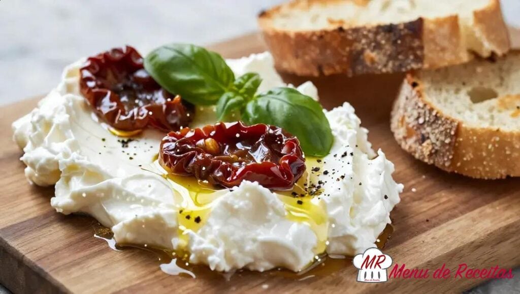 Patê de ricota com tomate seco