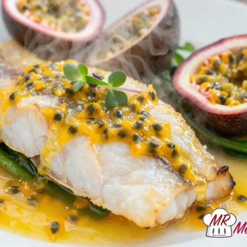 Peixe ao molho de maracujá