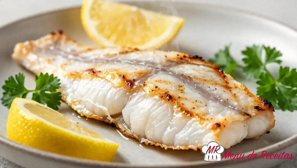 Peixe grelhado com limão