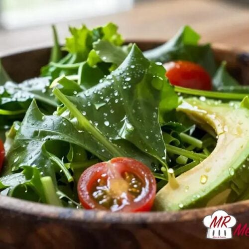 Salada de folhas verdes