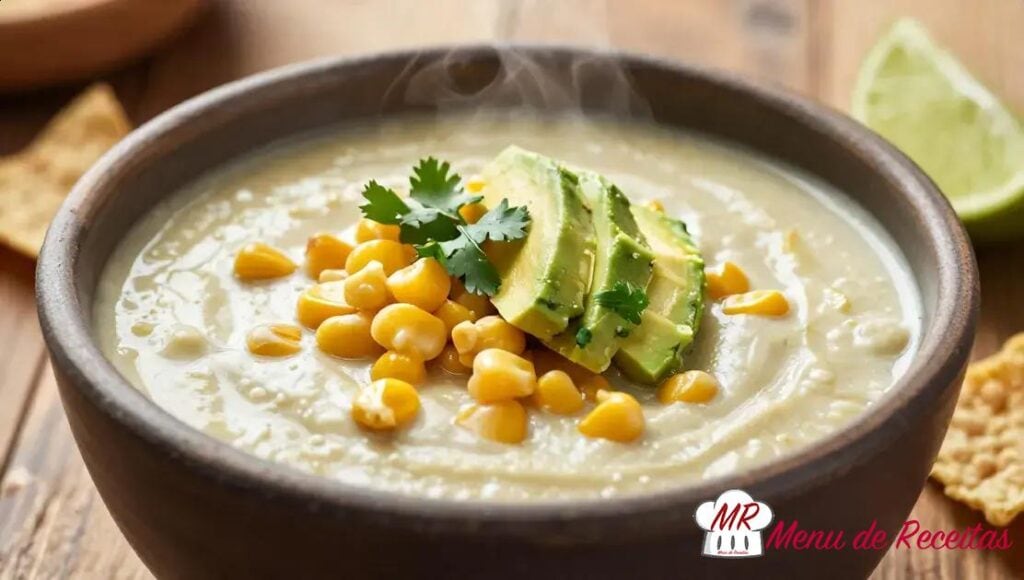 Sopa de milho mexicana