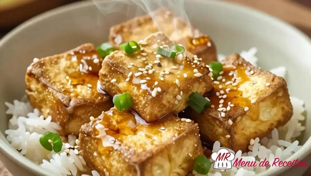 Tofu ao molho de soja e gengibre