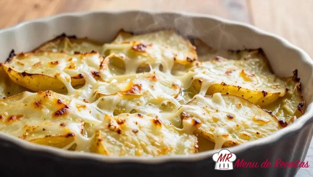 Batata gratinada com queijo