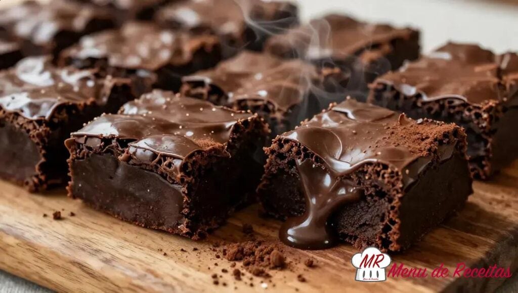 Brownie com chocolate meio amargo