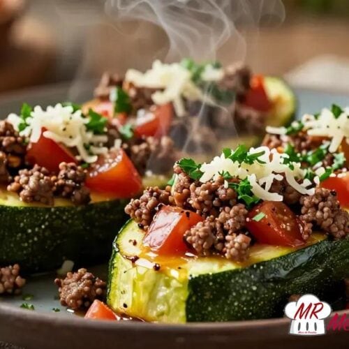 Abobrinha com carne moída