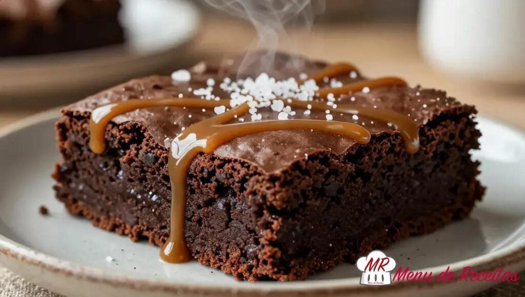Brownie com caramelo